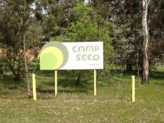 Welcome sign.