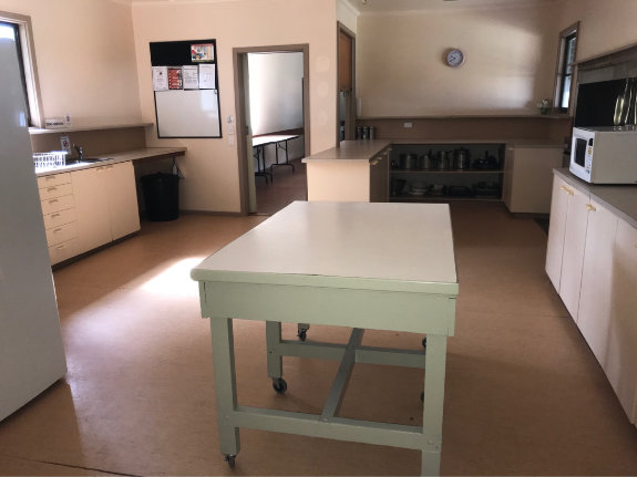 Camp Seed: Kitchen.